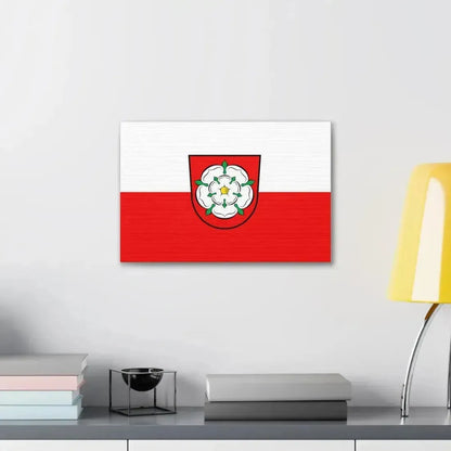 Flag of Rosenheim 2 Germany - Canvas Wall Art - The Sticker Space