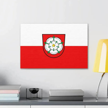 Flag of Rosenheim 2 Germany - Canvas Wall Art - The Sticker Space