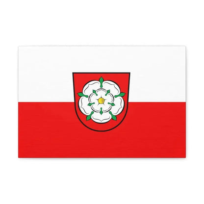 Flag of Rosenheim 2 Germany - Canvas Wall Art - The Sticker Space