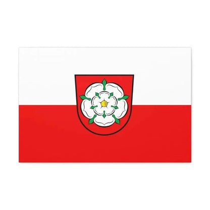 Flag of Rosenheim 2 Germany - Canvas Wall Art - The Sticker Space