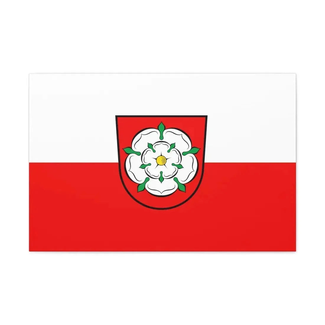 Flag of Rosenheim 2 Germany - Canvas Wall Art - The Sticker Space