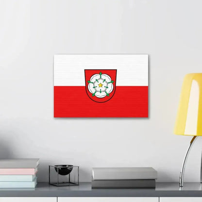 Flag of Rosenheim 2 Germany - Canvas Wall Art - The Sticker Space