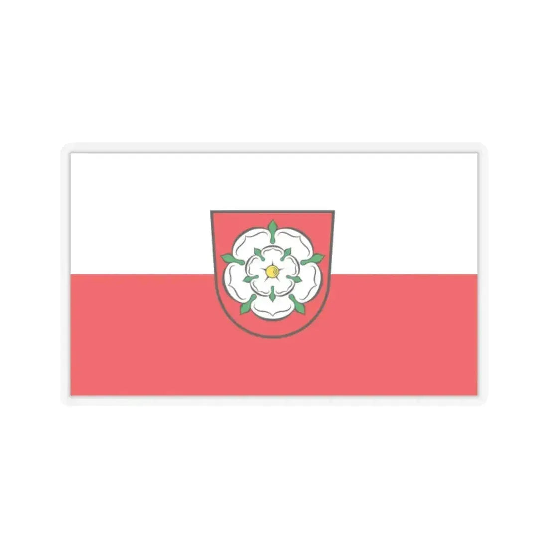 Flag of Rosenheim 2 Germany - STICKER Vinyl Kiss-Cut Decal 2 Inch Transparent - The Sticker Space