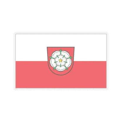 Flag of Rosenheim 2 Germany - STICKER Vinyl Kiss-Cut Decal 2 Inch Transparent - The Sticker Space