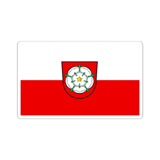 Flag of Rosenheim 2 Germany - STICKER Vinyl Kiss-Cut Decal 2 Inch White - The Sticker Space