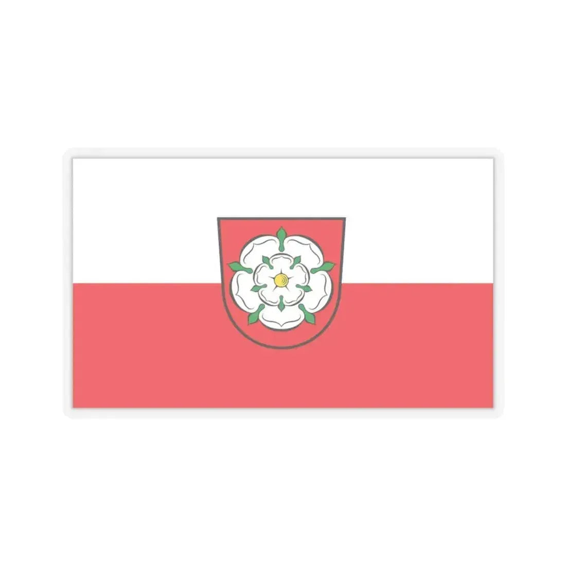 Flag of Rosenheim 2 Germany - STICKER Vinyl Kiss-Cut Decal 3 Inch Transparent - The Sticker Space
