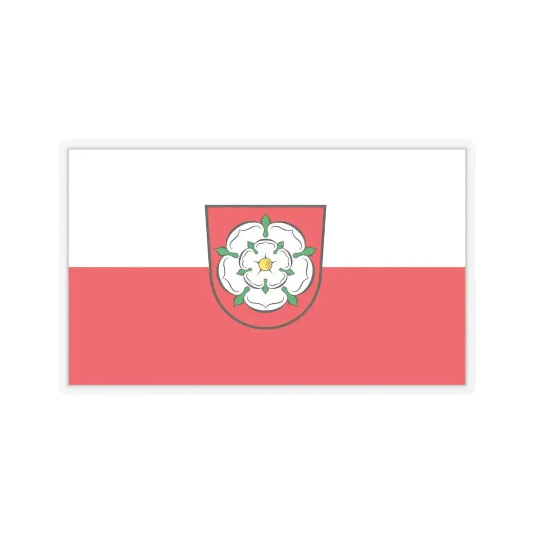 Flag of Rosenheim 2 Germany - STICKER Vinyl Kiss-Cut Decal 4 Inch Transparent - The Sticker Space