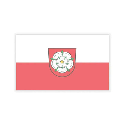 Flag of Rosenheim 2 Germany - STICKER Vinyl Kiss-Cut Decal 4 Inch Transparent - The Sticker Space