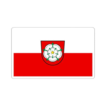 Flag of Rosenheim 2 Germany - STICKER Vinyl Kiss-Cut Decal 4 Inch White - The Sticker Space