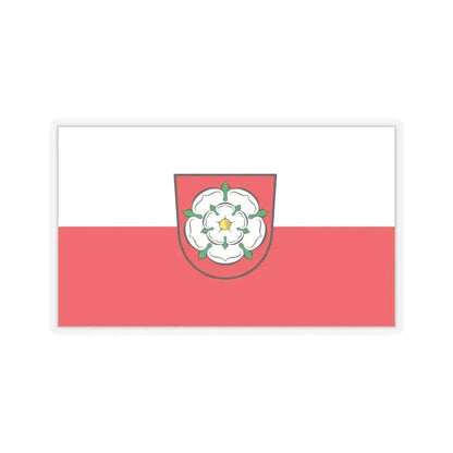 Flag of Rosenheim 2 Germany - STICKER Vinyl Kiss-Cut Decal 6 Inch Transparent - The Sticker Space