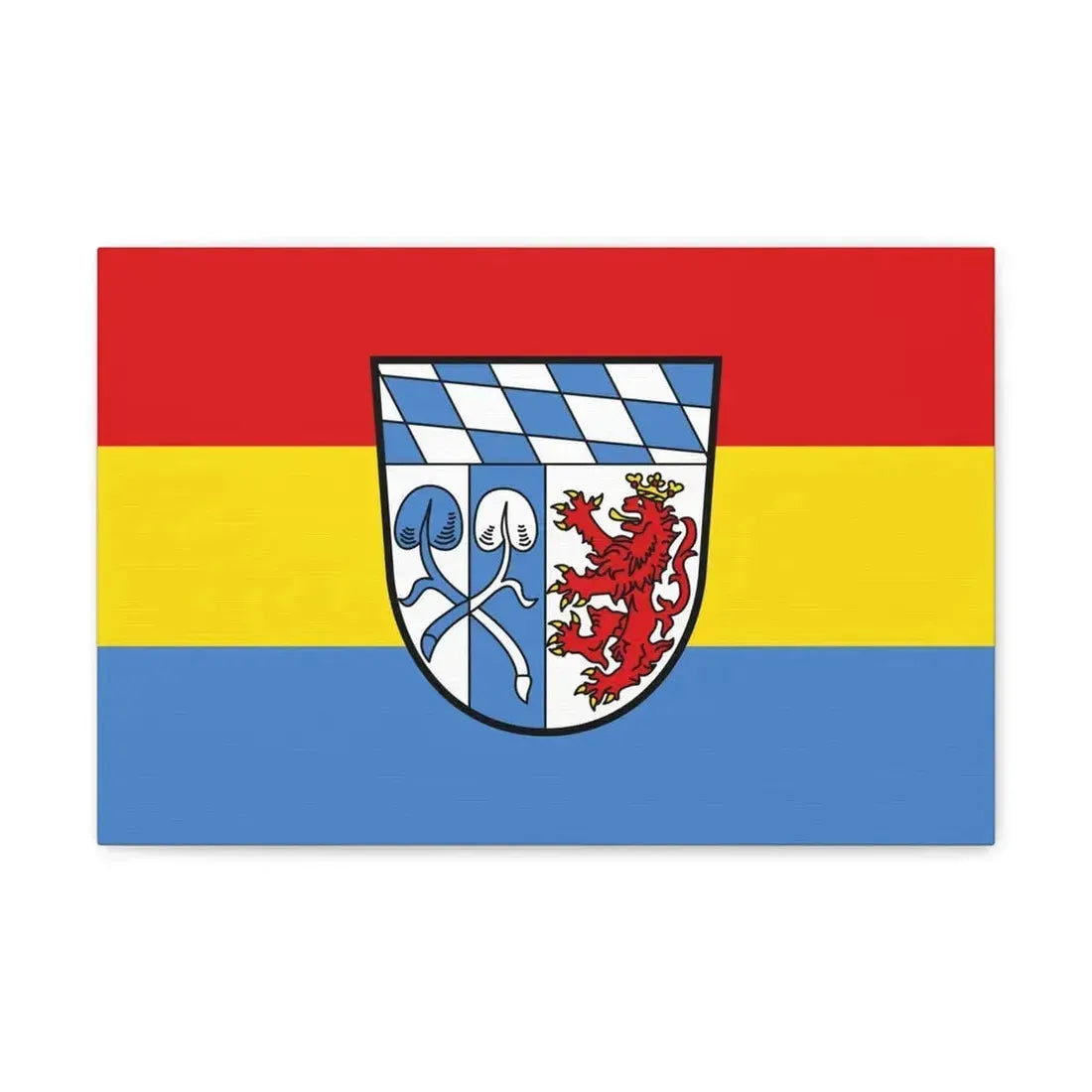 Flag of Rosenheim Germany - Canvas Wall Art 18″ x 12″ 1.25" - The Sticker Space