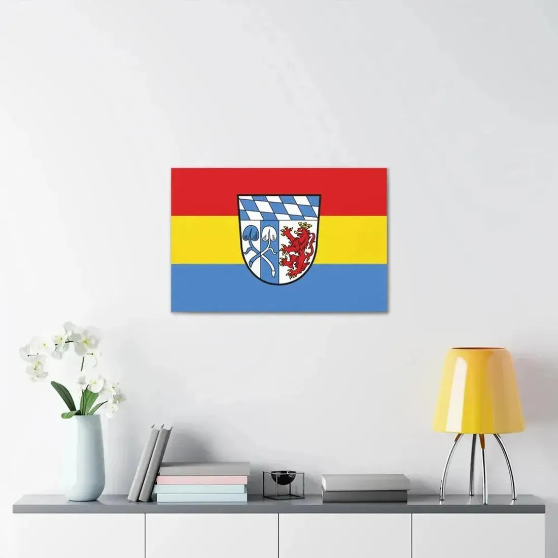 Flag of Rosenheim Germany - Canvas Wall Art - The Sticker Space