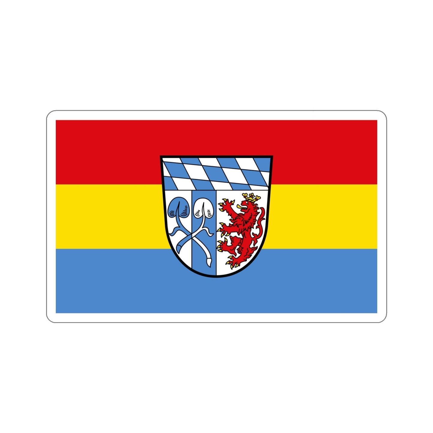 Flag of Rosenheim Germany STICKER Vinyl Die-Cut Decal-5 Inch-The Sticker Space