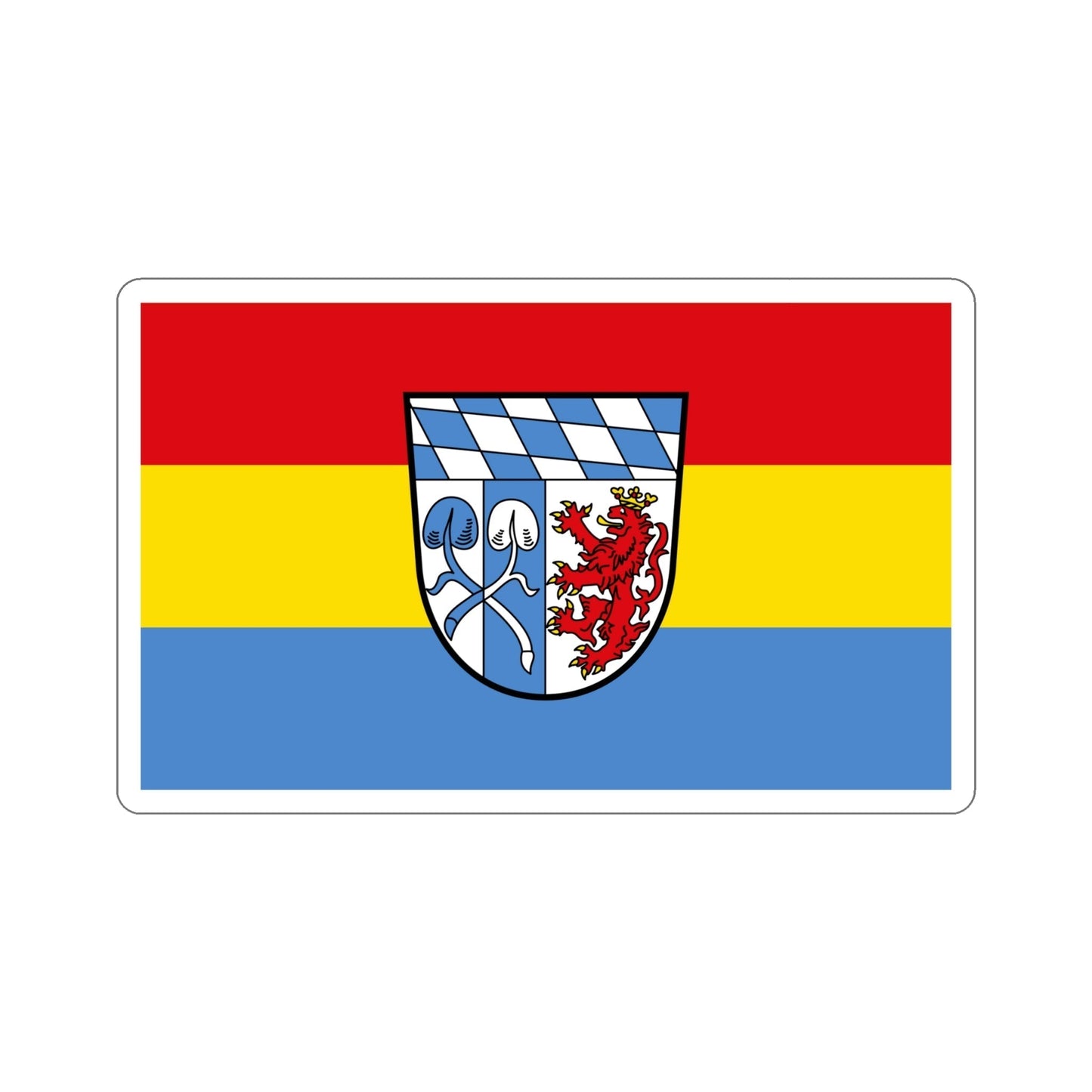 Flag of Rosenheim Germany STICKER Vinyl Die-Cut Decal-6 Inch-The Sticker Space