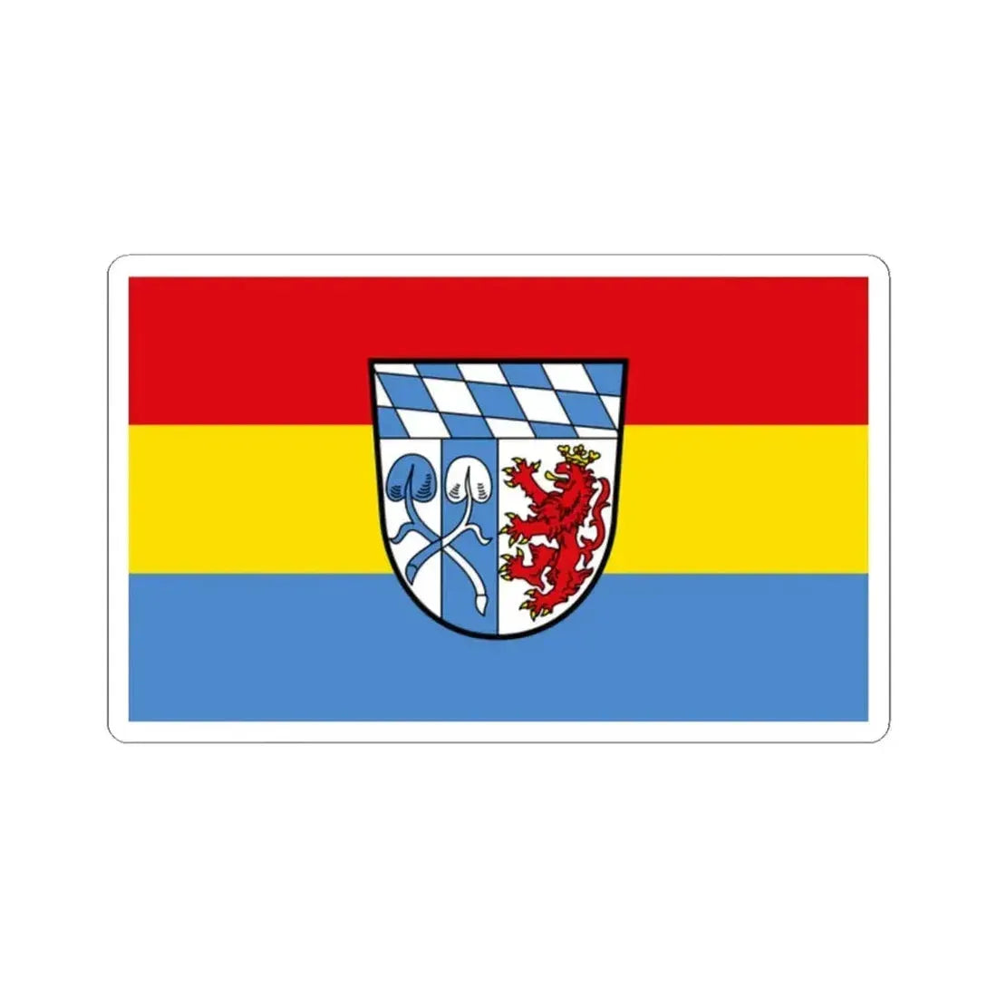 Flag of Rosenheim Germany - STICKER Vinyl Kiss-Cut Decal 2 Inch White - The Sticker Space