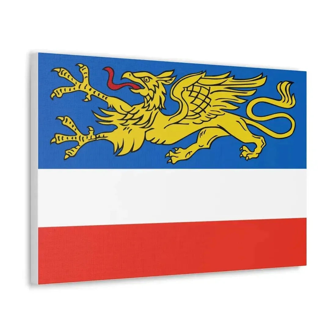 Flag of Rostock 2 Germany - Canvas Wall Art - The Sticker Space