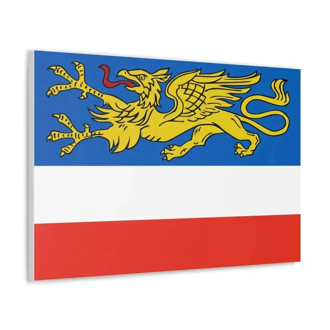 Flag of Rostock 2 Germany - Canvas Wall Art - The Sticker Space