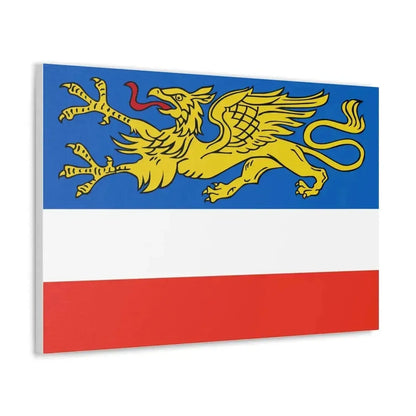 Flag of Rostock 2 Germany - Canvas Wall Art - The Sticker Space