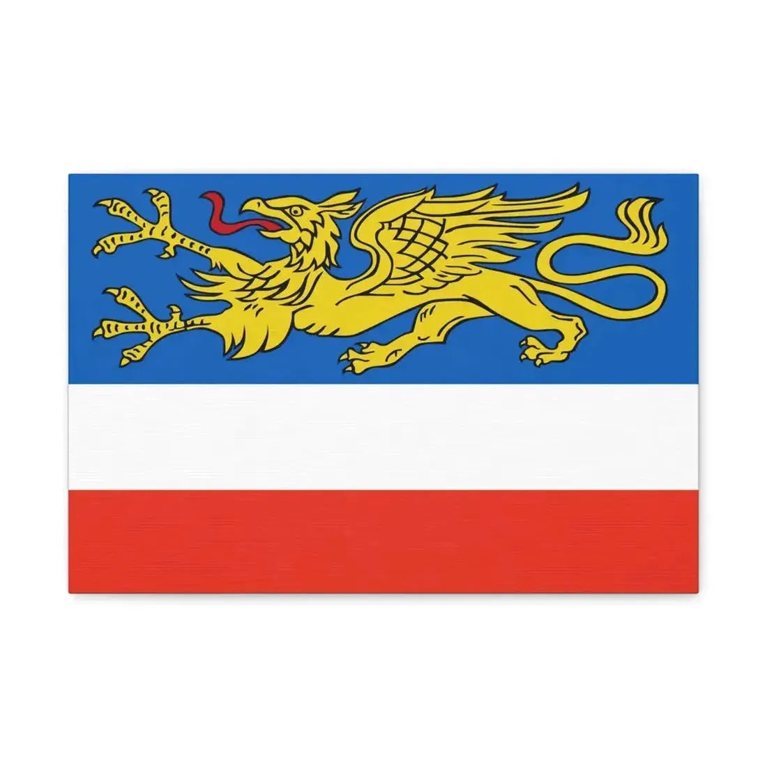 Flag of Rostock 2 Germany - Canvas Wall Art - The Sticker Space