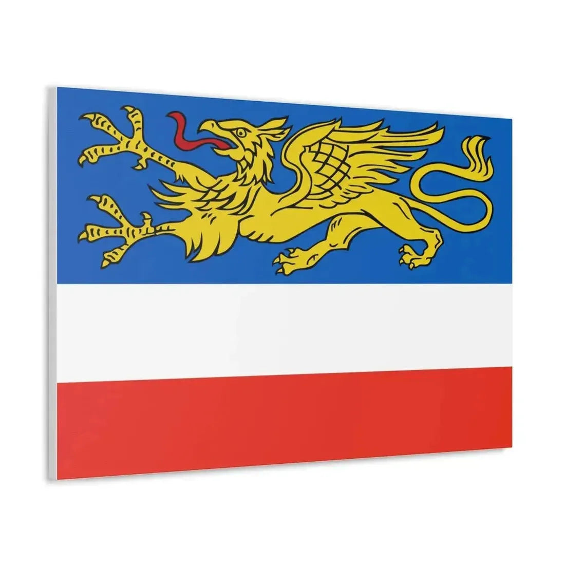 Flag of Rostock 2 Germany - Canvas Wall Art - The Sticker Space