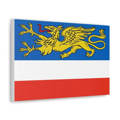 Flag of Rostock 2 Germany - Canvas Wall Art - The Sticker Space
