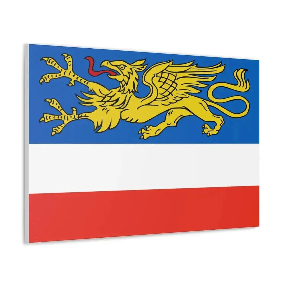 Flag of Rostock 2 Germany - Canvas Wall Art - The Sticker Space