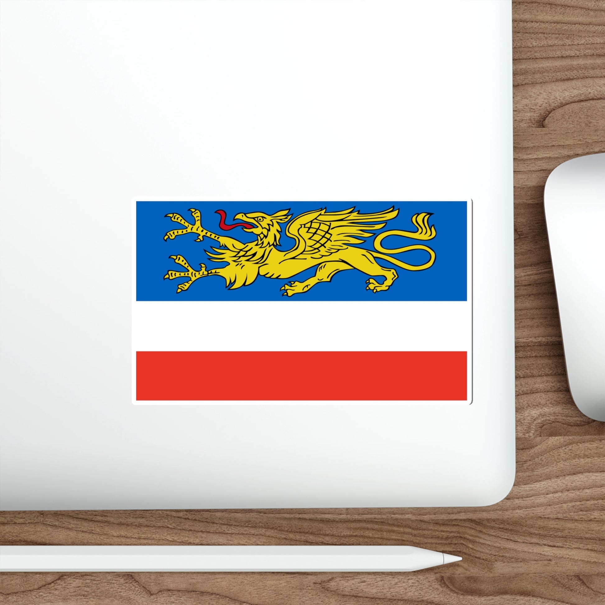 Flag of Rostock 2 Germany STICKER Vinyl Die-Cut Decal-The Sticker Space