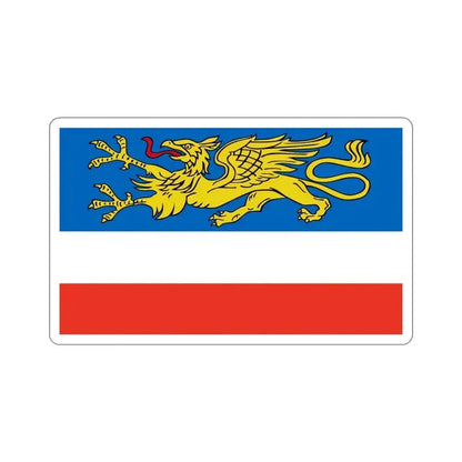 Flag of Rostock 2 Germany STICKER Vinyl Die-Cut Decal 4 Inch - The Sticker Space
