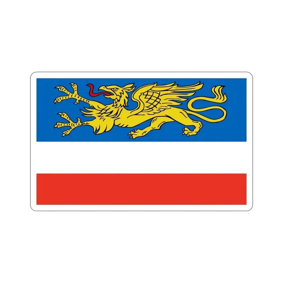 Flag of Rostock 2 Germany STICKER Vinyl Die-Cut Decal - The Sticker Space