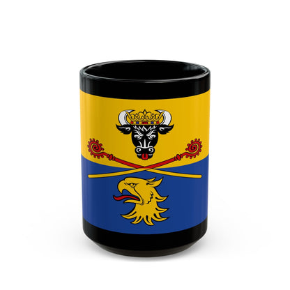 Flag of Rostock Germany - Black Coffee Mug-15oz-The Sticker Space