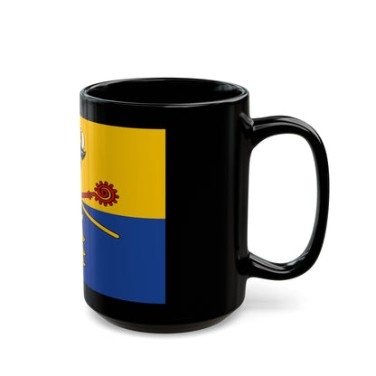 Flag of Rostock Germany - Black Coffee Mug-The Sticker Space