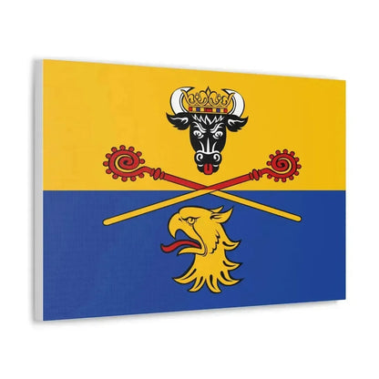 Flag of Rostock Germany - Canvas Wall Art - The Sticker Space