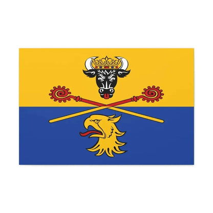 Flag of Rostock Germany - Canvas Wall Art - The Sticker Space