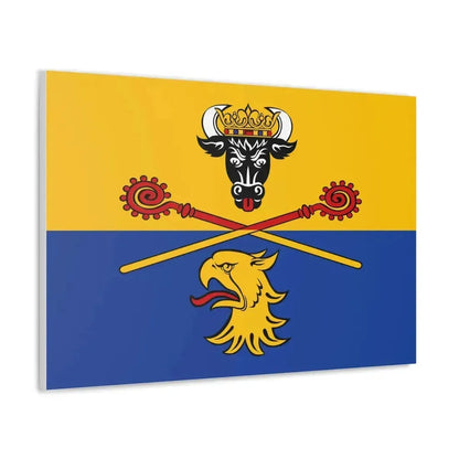 Flag of Rostock Germany - Canvas Wall Art - The Sticker Space