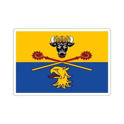 Flag of Rostock Germany STICKER Vinyl Die-Cut Decal 2 Inch - The Sticker Space