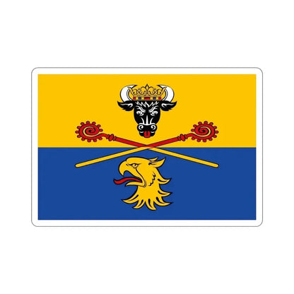 Flag of Rostock Germany STICKER Vinyl Die-Cut Decal 3 Inch - The Sticker Space