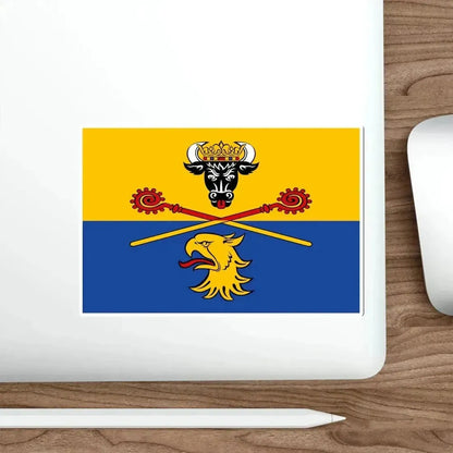 Flag of Rostock Germany STICKER Vinyl Die-Cut Decal - The Sticker Space