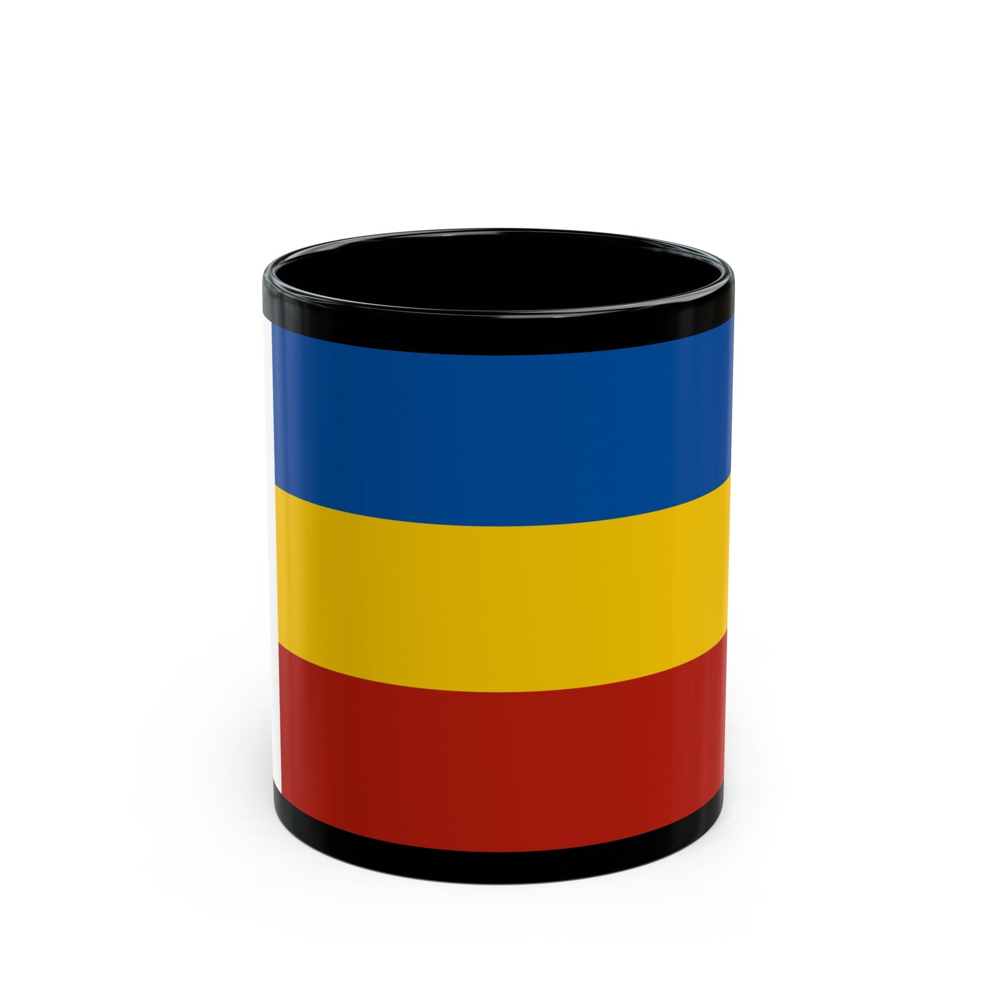 Flag of Rostov Oblast Russia - Black Coffee Mug-11oz-The Sticker Space