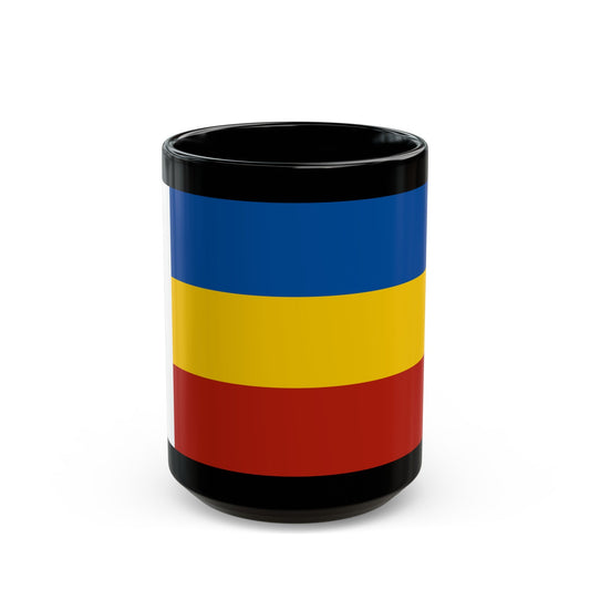 Flag of Rostov Oblast Russia - Black Coffee Mug-15oz-The Sticker Space