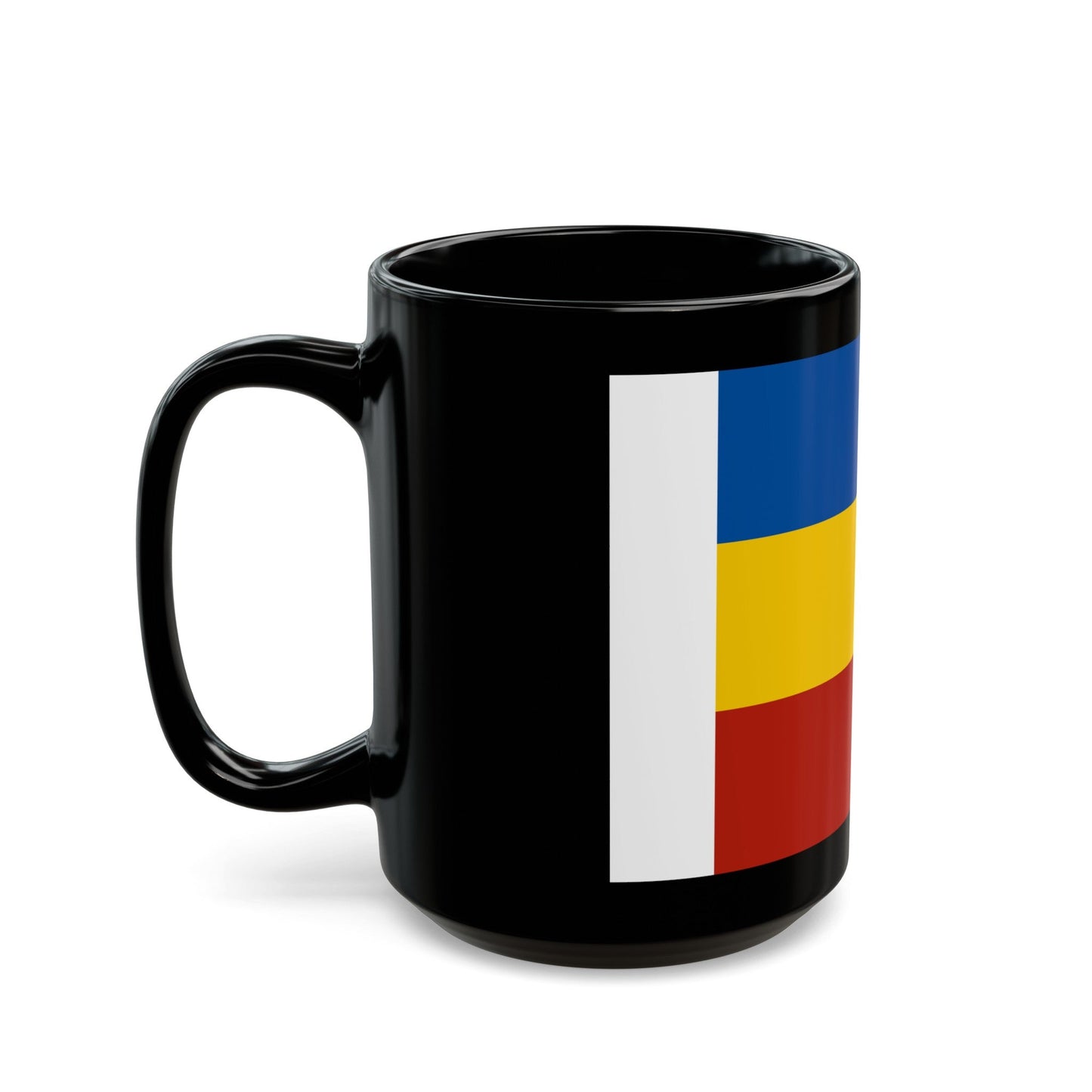 Flag of Rostov Oblast Russia - Black Coffee Mug-The Sticker Space