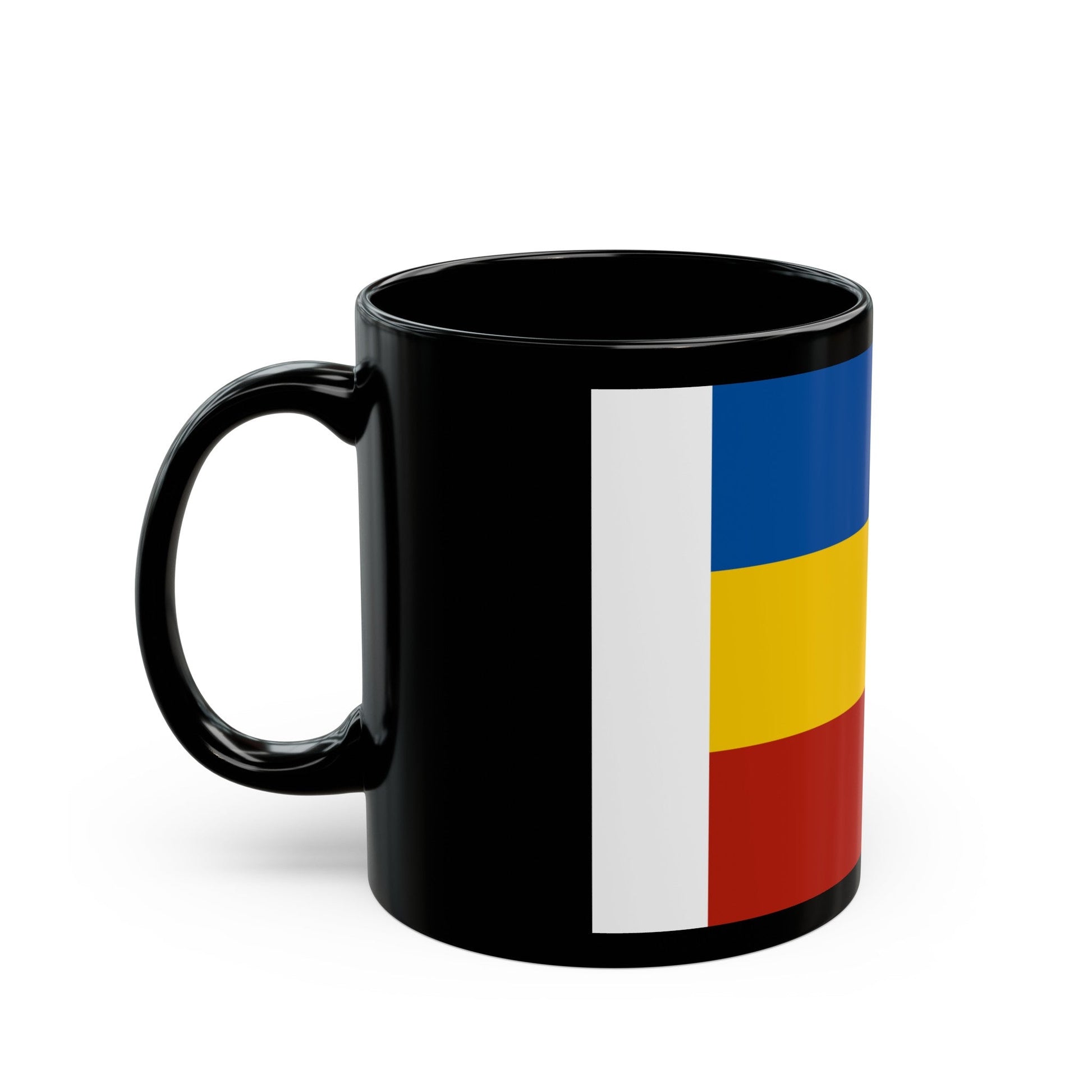 Flag of Rostov Oblast Russia - Black Coffee Mug-The Sticker Space