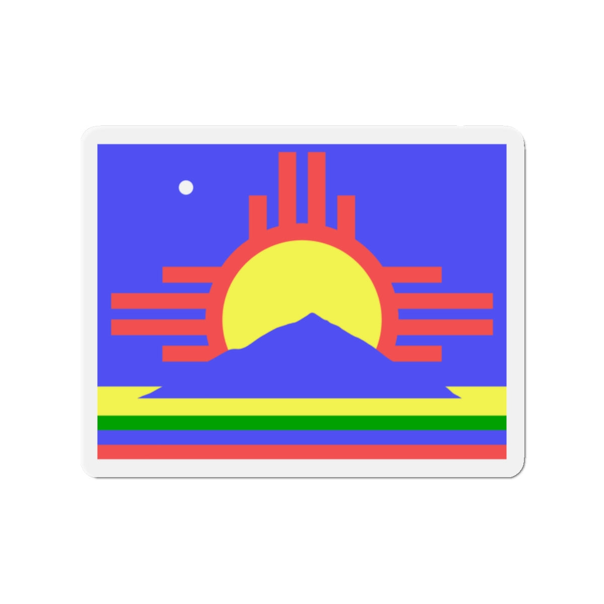 Flag of Roswell New Mexico - Die-Cut Magnet-2" x 2"-The Sticker Space