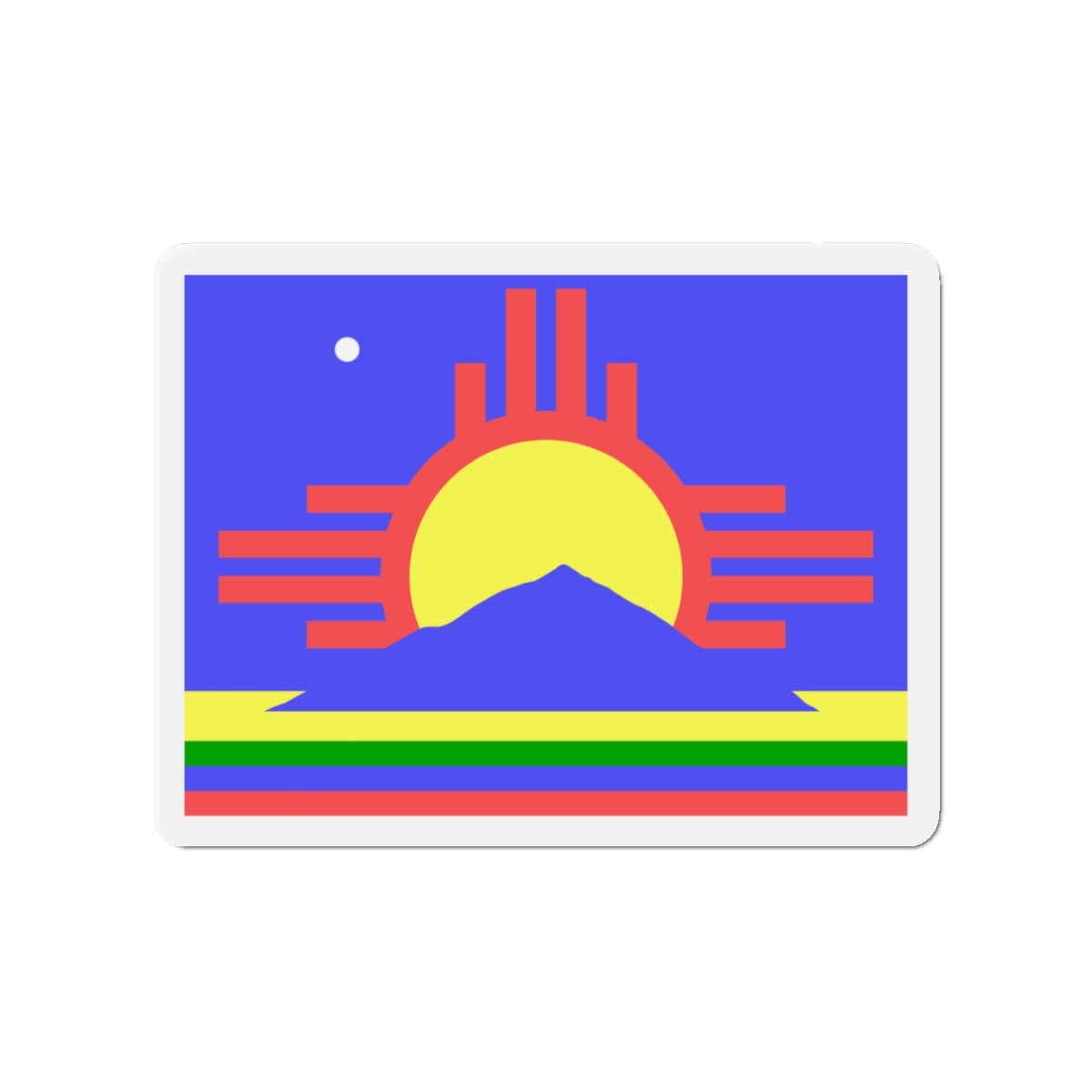 Flag of Roswell New Mexico - Die-Cut Magnet-3" x 3"-The Sticker Space