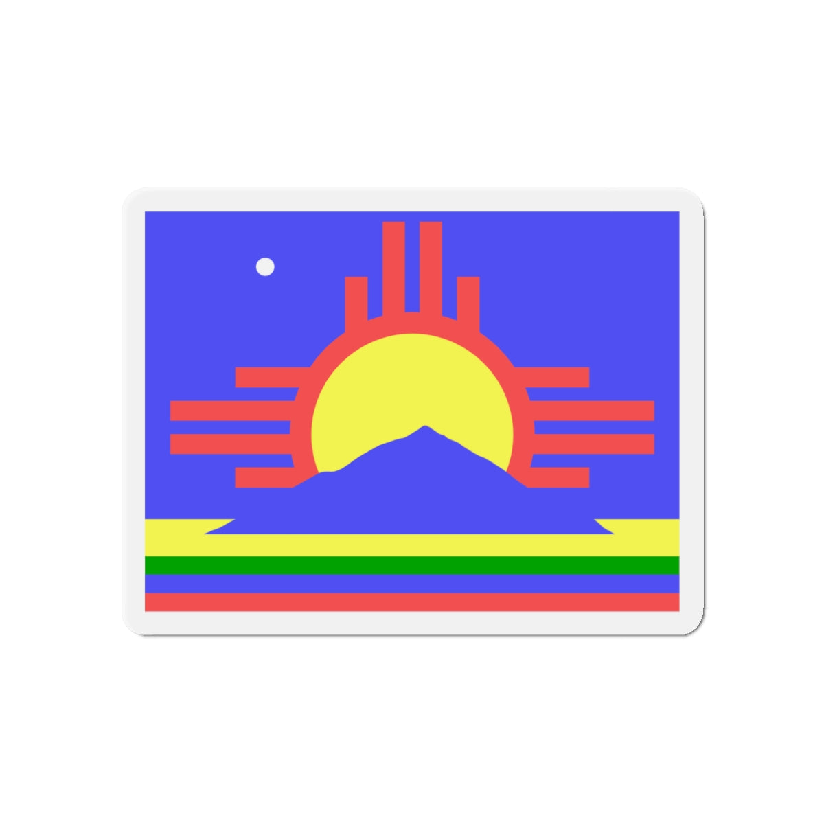 Flag of Roswell New Mexico - Die-Cut Magnet-4" x 4"-The Sticker Space