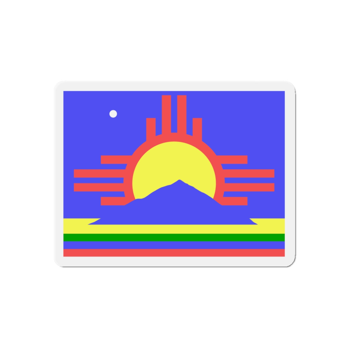 Flag of Roswell New Mexico - Die-Cut Magnet-5" x 5"-The Sticker Space