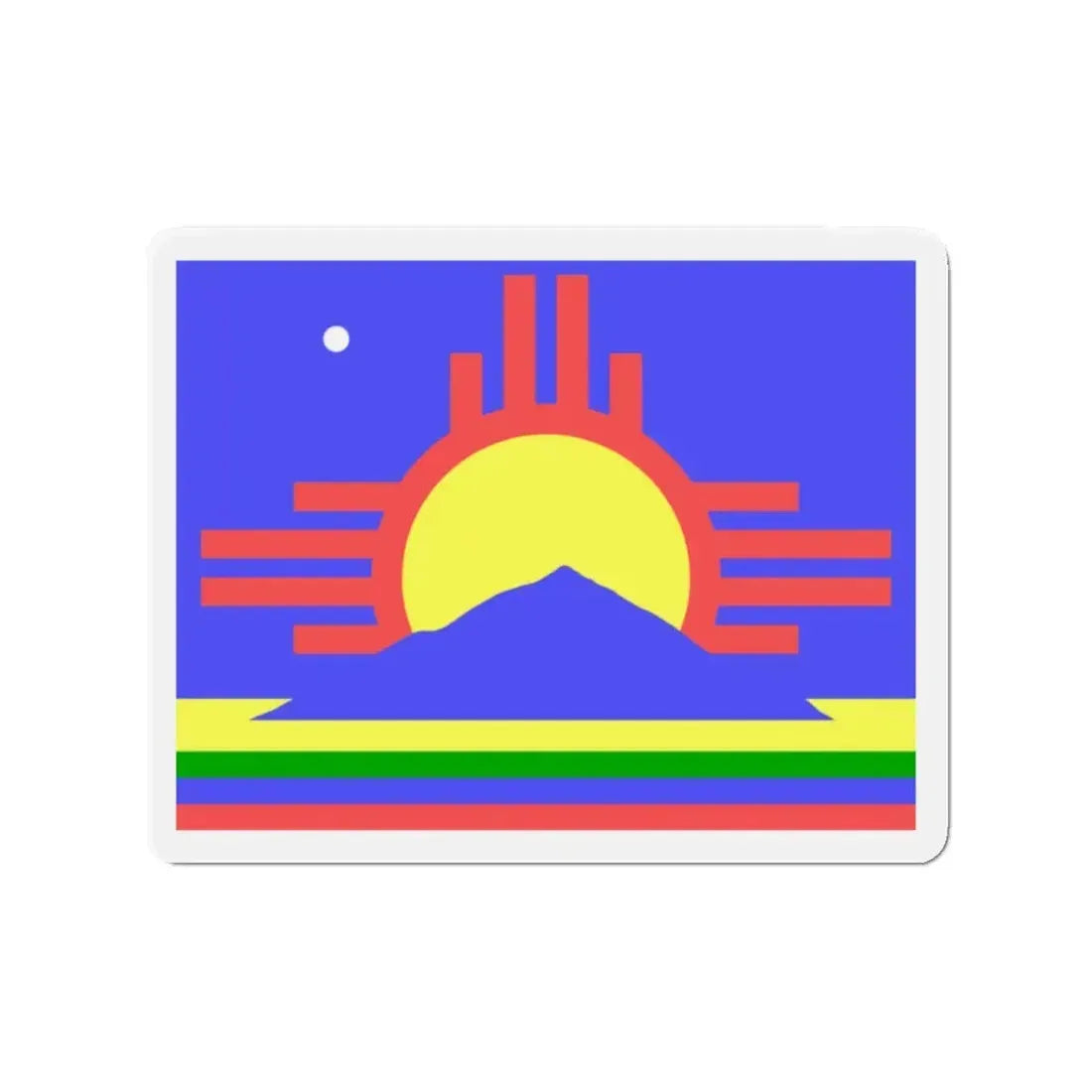 Flag of Roswell New Mexico - Refrigerator Magnet 2 Inch - The Sticker Space