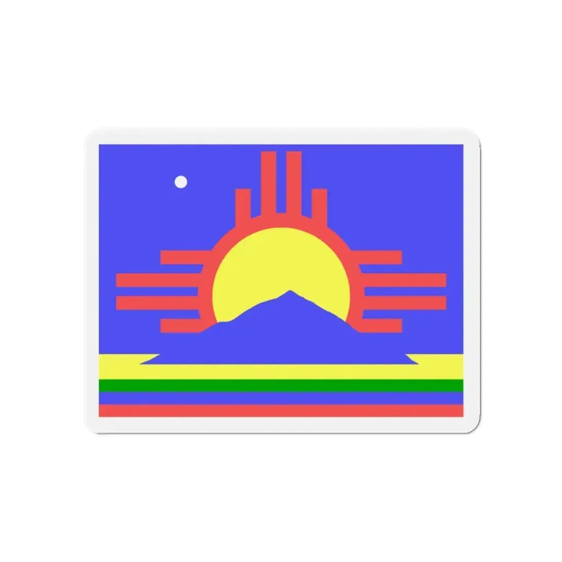 Flag of Roswell New Mexico - Refrigerator Magnet 4 Inch - The Sticker Space