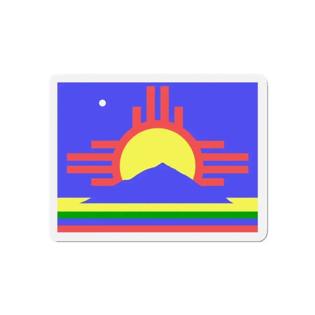 Flag of Roswell New Mexico - Refrigerator Magnet 5 Inch - The Sticker Space