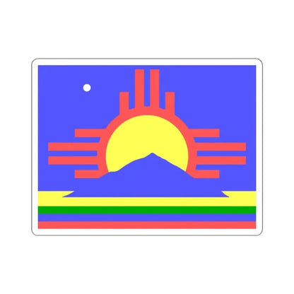 Flag of Roswell, New Mexico - STICKER Vinyl Kiss-Cut Decal 2 Inch White - The Sticker Space