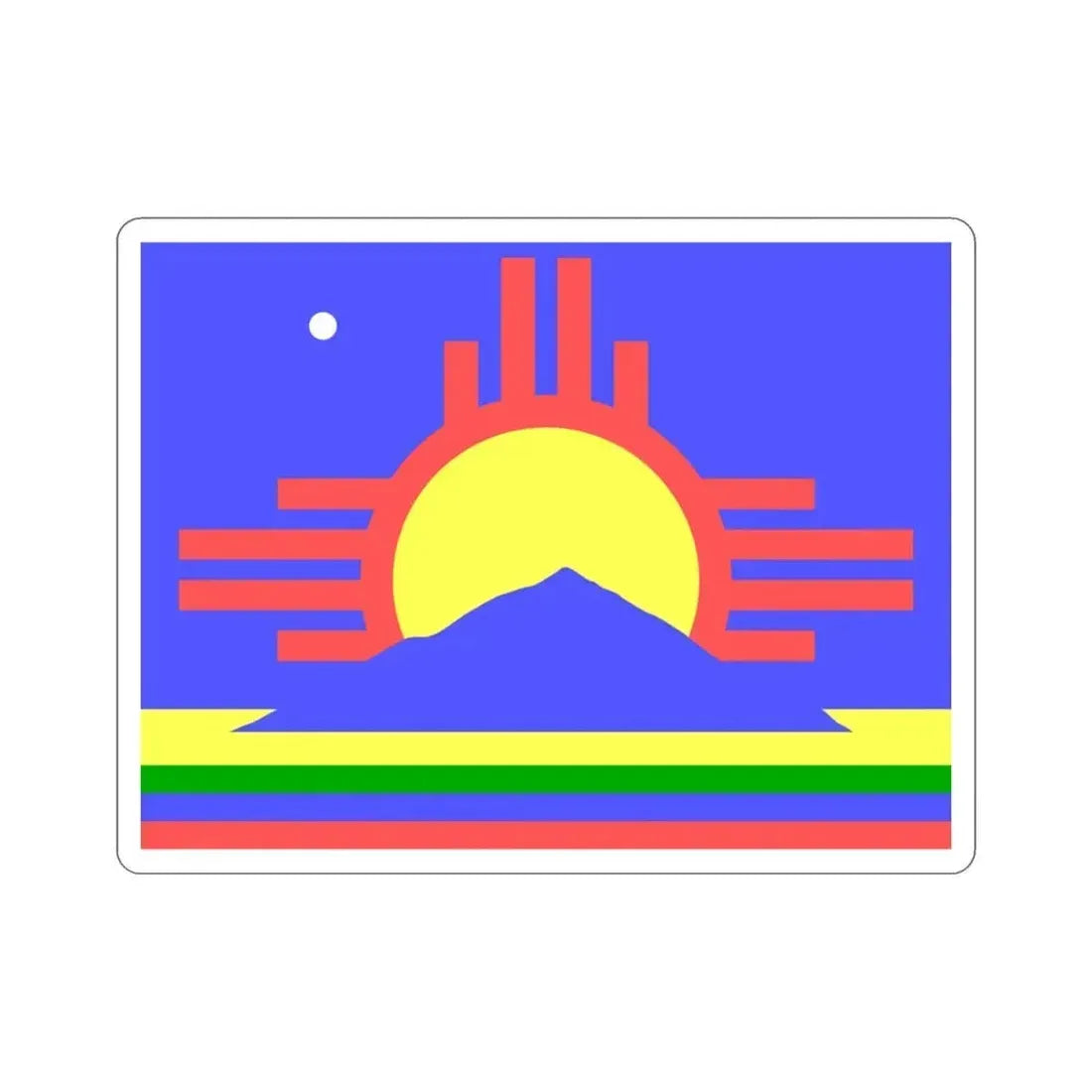 Flag of Roswell New Mexico USA STICKER Vinyl Die-Cut Decal 3 Inch - The Sticker Space
